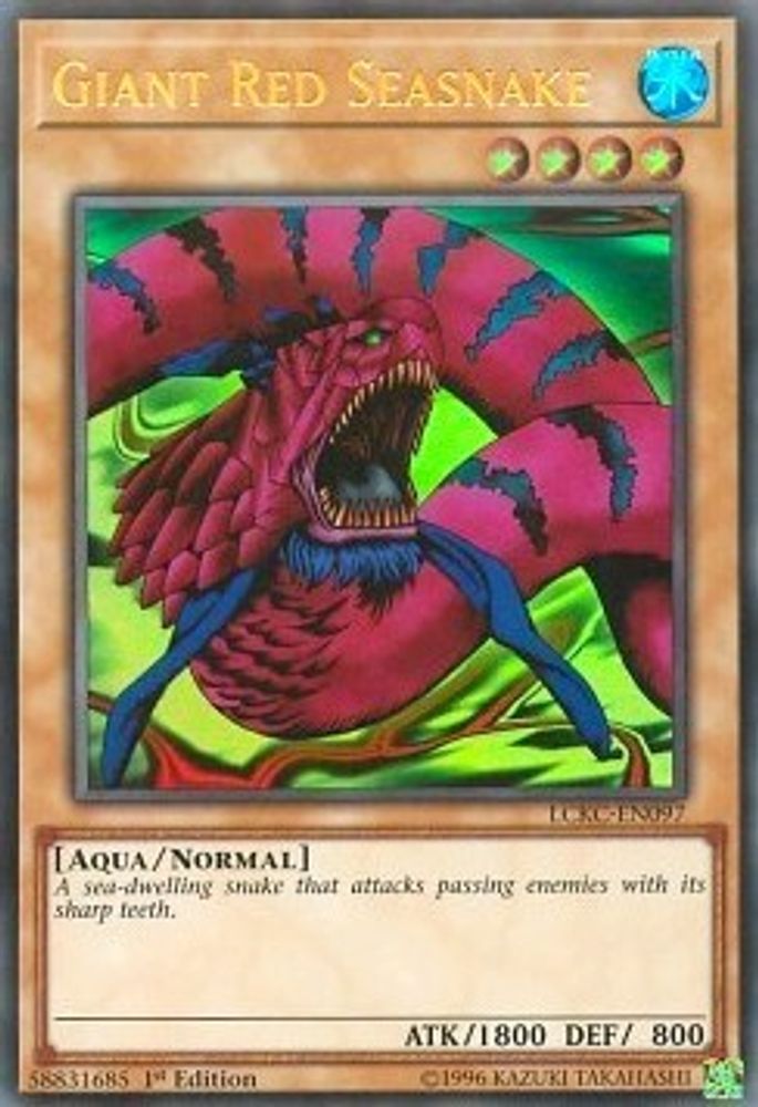 Giant Red Seasnake (LCKC-EN097) - Ultra Rare
