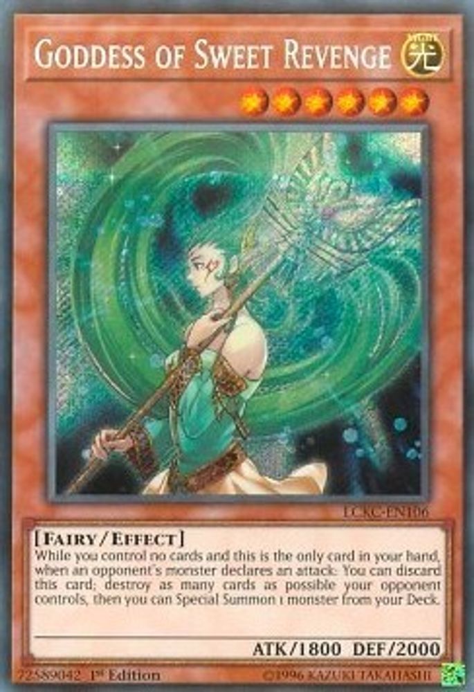 Déesse de la douce vengeance [LCKC-EN106] Secret Rare 