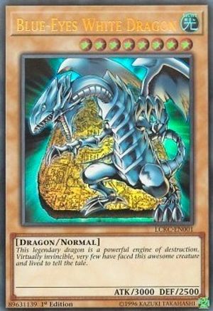 Dragon blanc aux yeux bleus (Version 4) [LCKC-EN001] Ultra Rare 