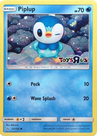 Piplup (Toys R Us) 032/156  - Holofoil - Promo