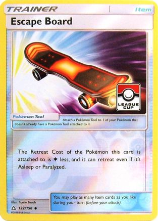 Escape Board - 122/156 (League Cup)/156  - Reverse Holofoil - Promo