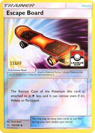 Escape Board - 122/156 (League Cup) [Staff]/156  - Reverse Holofoil - Promo