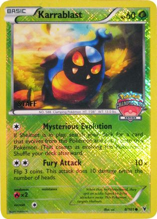 Karrablast - 8/101 (Championship Series) [Staff]/101  - Reverse Holofoil - Promo