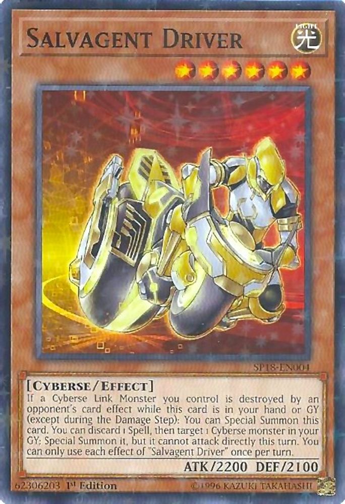 Salvagent Driver (Starfoil) (SP18-EN004) - Starfoil Rare