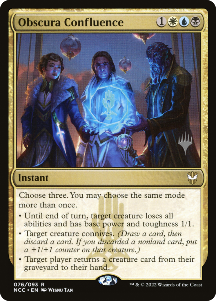 Obscura Confluence (Pack Promo) [Streets of New Capenna Commander Promos] 