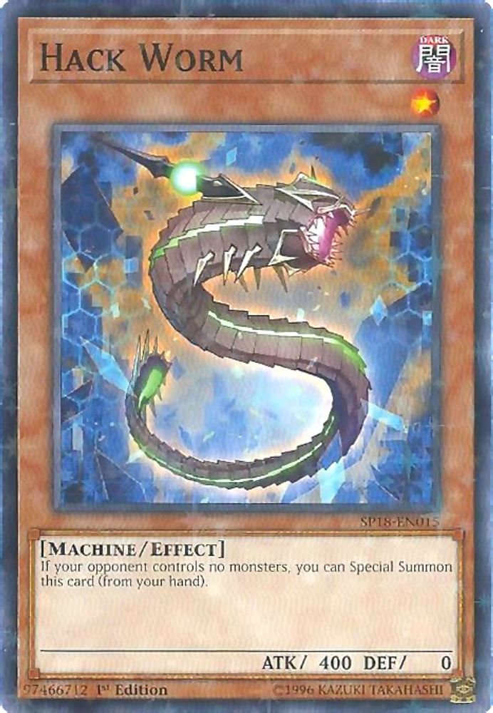 Hack Worm (Starfoil) (SP18-EN015) - Starfoil Rare