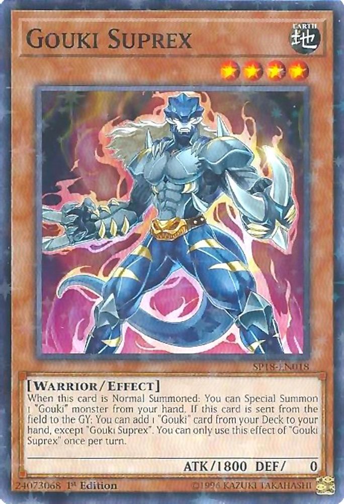 Gouki Suprex (Starfoil) (SP18-EN018) - Starfoil Rare