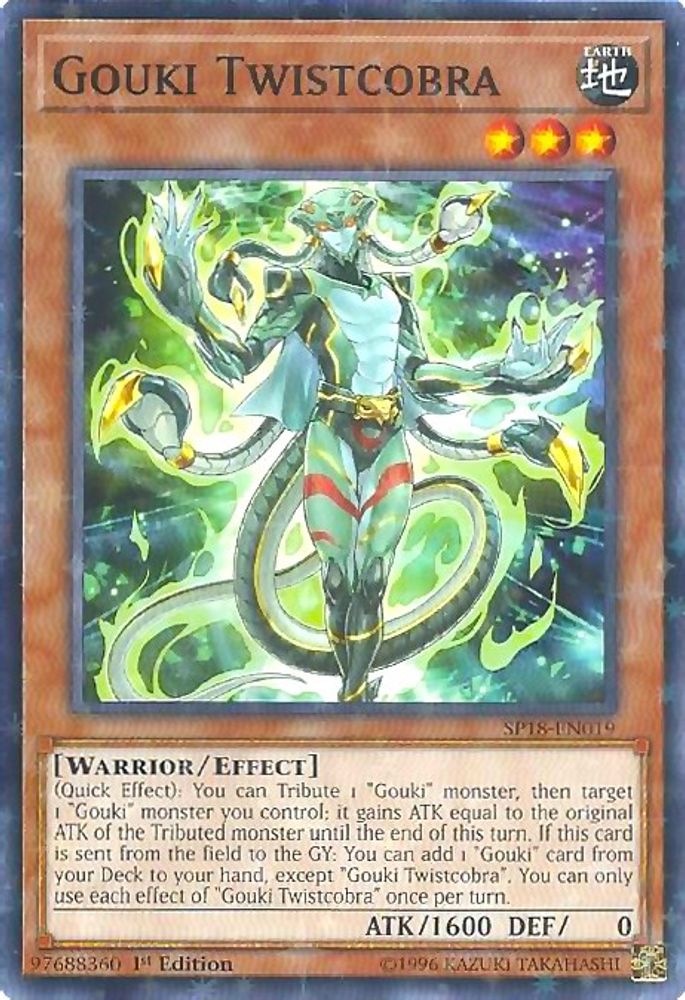 Gouki Twistcobra (Starfoil) (SP18-EN019) - Starfoil Rare