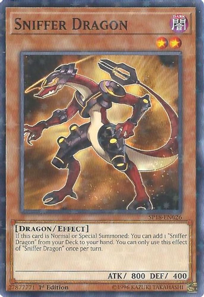 Sniffer Dragon (Starfoil) (SP18-EN026) - Starfoil Rare