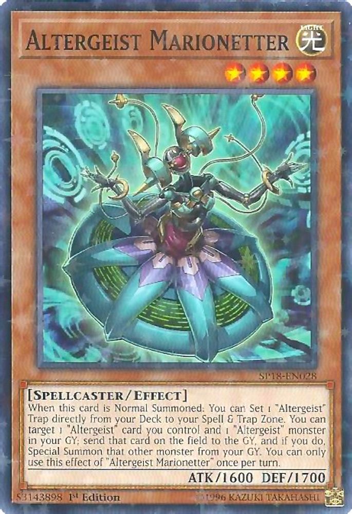 Altergeist Marionetter (Starfoil) (SP18-EN028) - Starfoil Rare