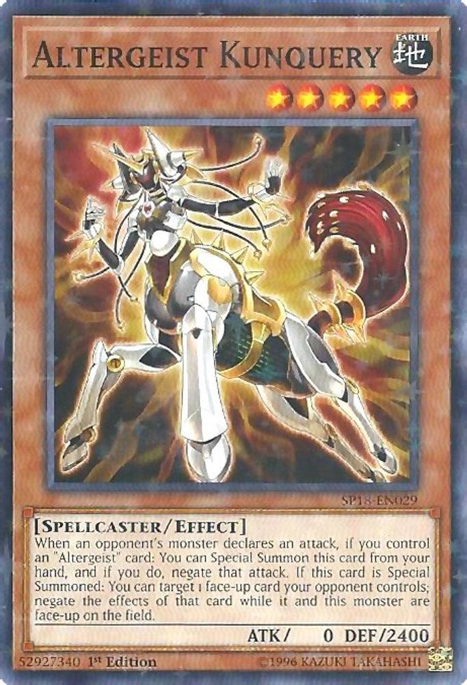 Altergeist Kunquery (Starfoil) (SP18-EN029) - Starfoil Rare
