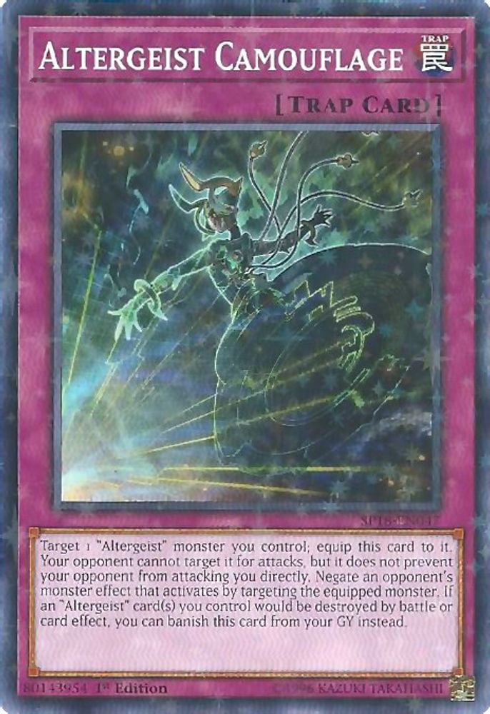 Altergeist Camouflage (Starfoil) (SP18-EN047) - Starfoil Rare