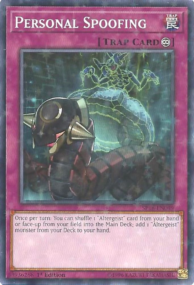 Personal Spoofing (Starfoil) (SP18-EN049) - Starfoil Rare
