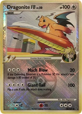 Dragonite FB (League Promo) 056/147  - Reverse Holofoil - Promo