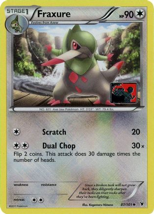 Fraxure (League Promo) 087/101  - Reverse Holofoil - Promo