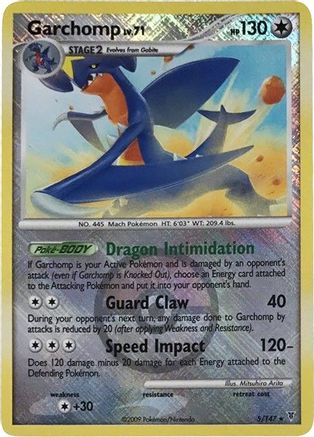 Garchomp - 5/147 (Championship Promo)/147  - Reverse Holofoil - Promo