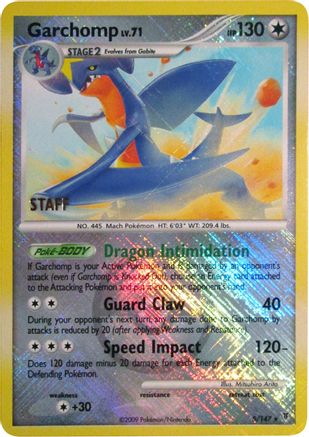 Garchomp (5/147) (Bâton promotionnel du championnat) [Platine : Vainqueurs suprêmes] 