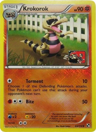 Krokorok (League Promo) 064/114  - Reverse Holofoil - Promo