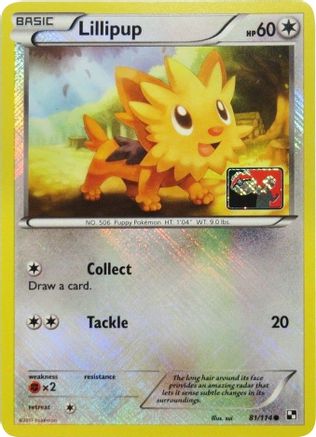 Lillipup (81/114) (Promo de la Ligue) [Noir et Blanc : Ensemble de base] 