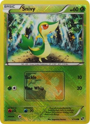 Snivy (League Promo) 001/114  - Reverse Holofoil - Promo