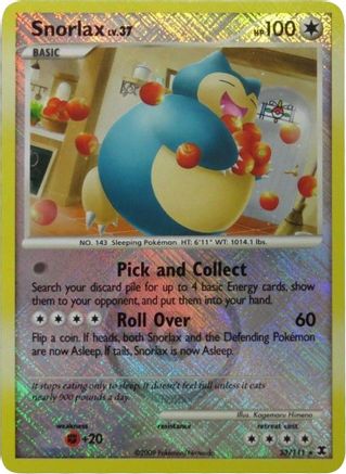 Snorlax (League Promo) 033/111  - Reverse Holofoil - Promo