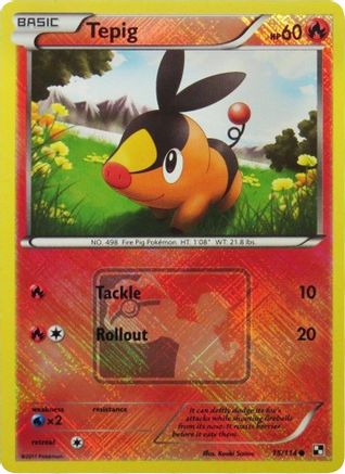 Tepig (League Promo) 015/114  - Reverse Holofoil - Promo