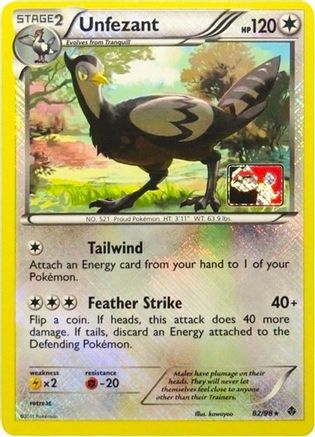 Unfezant (League Promo) 082/98  - Reverse Holofoil - Promo