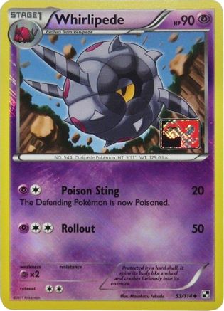 Whirlipede (53/114) (Promo de la Ligue) [Noir et Blanc : Ensemble de base] 