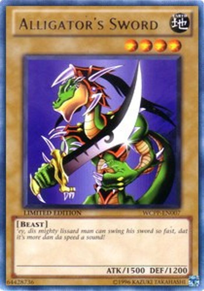Alligator's Sword (WCPP-EN007) - Rare