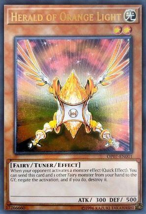 Herald of Orange Light (UTR) (OP07-EN001) - Ultimate Rare