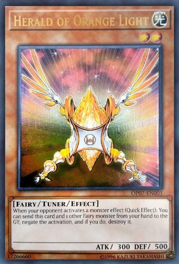 Herald of Orange Light (UTR) (OP07-EN001) - Ultimate Rare