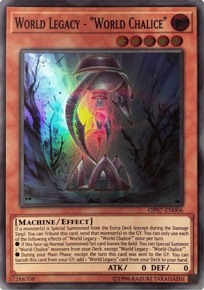 World Legacy - "World Chalice" (OP07-EN006) - Super Rare