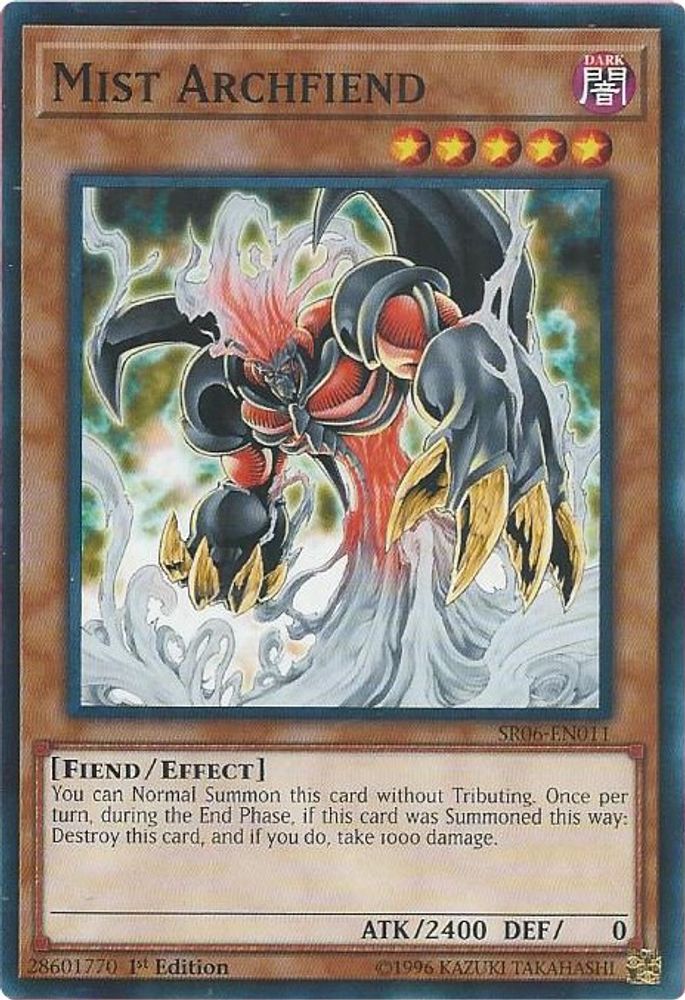Mist Archfiend (SR06-EN011) - Common