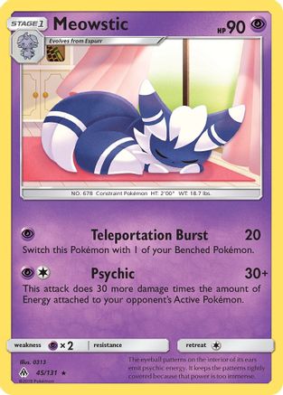 Meowstic 045  - Rare