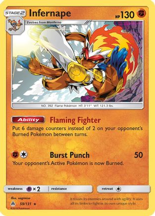Infernape 059  - Holofoil - Holo Rare