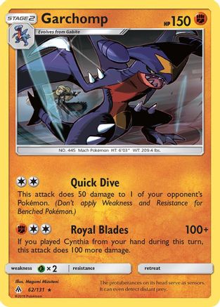 Garchomp 062  - Holofoil - Holo Rare