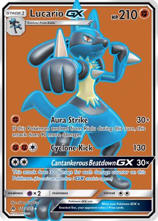 Lucario GX (Full Art)  - Holofoil - Ultra Rare