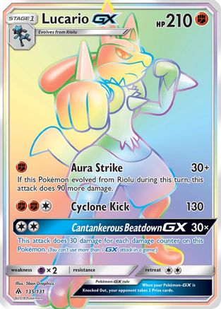 Lucario GX (Secret)  - Holofoil - Secret Rare