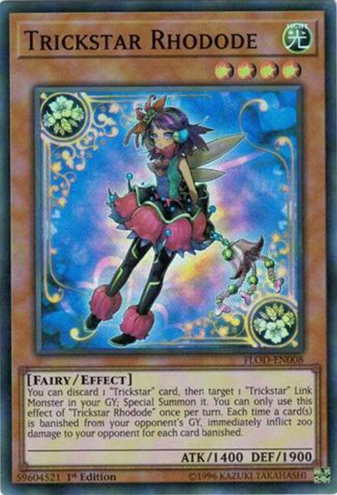 Trickstar Rhodode (FLOD-EN008) - Super Rare