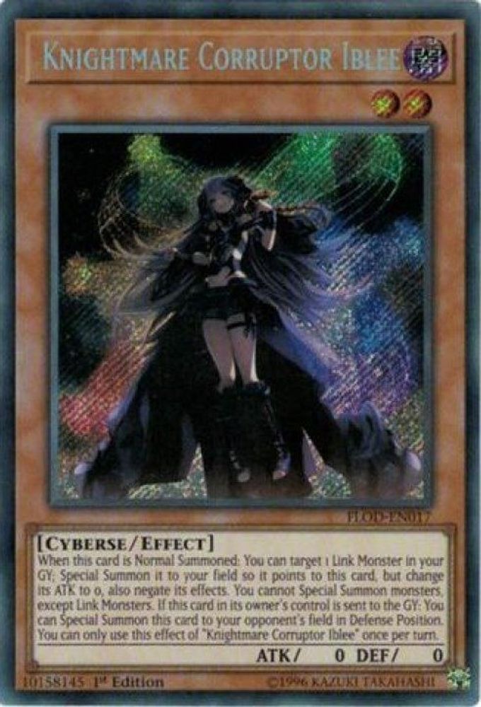 Knightmare Corruptor Iblee (FLOD-EN017) - Secret Rare
