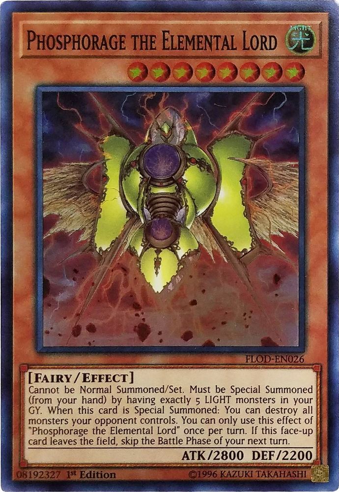 Phosphorage the Elemental Lord (FLOD-EN026) - Super Rare
