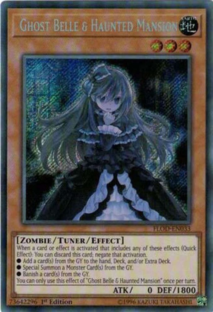 Ghost Belle & Haunted Mansion (FLOD-EN033) - Secret Rare