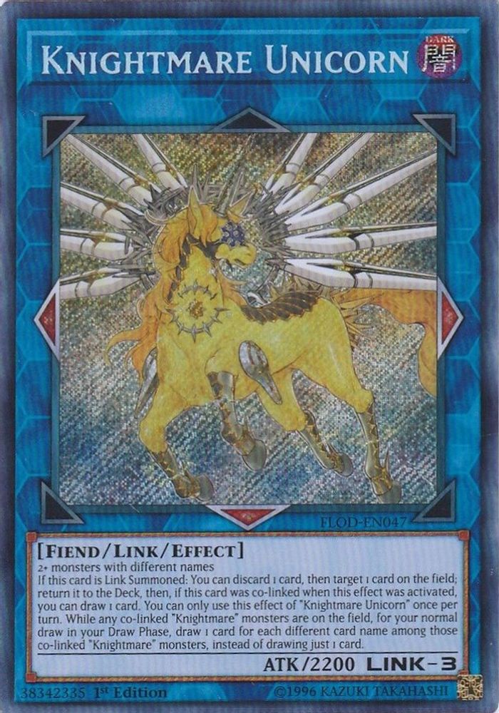 Licorne Knightmare [FLOD-EN047] Secret Rare 