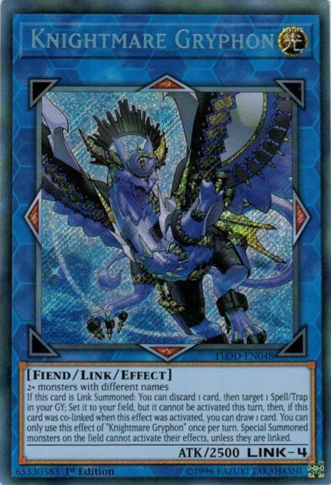 Knightmare Gryphon [FLOD-EN048] Secret Rare 