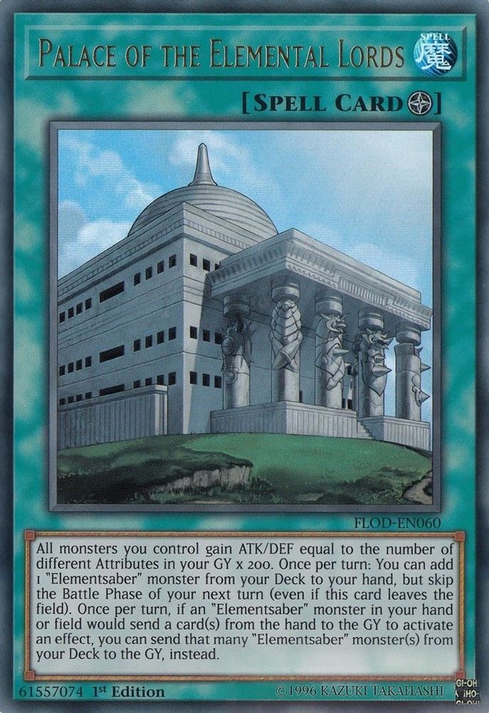 Palace of the Elemental Lords (FLOD-EN060) - Ultra Rare
