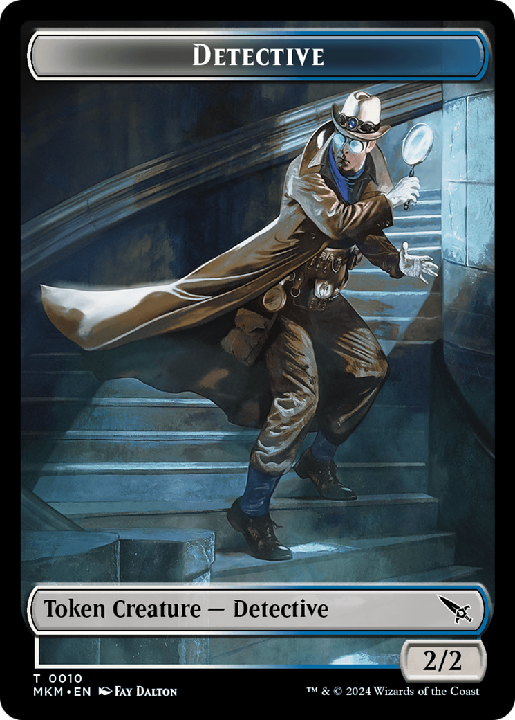 Détective // ​​Jeton double face Spider [Meurtres à Karlov Manor Tokens] 