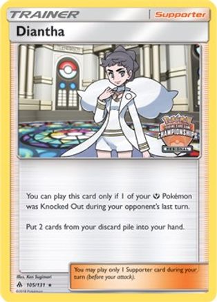 Diantha (Regional Championships) 105/131  - Reverse Holofoil - Promo