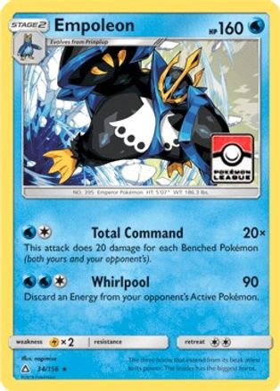 Empoleon (Pokemon League) 034/156  - Reverse Holofoil - Promo