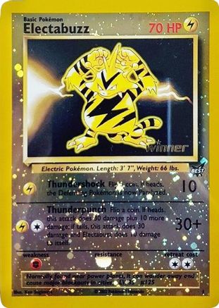 Electabuzz - 1 [Winner]  - Reverse Holofoil - Promo