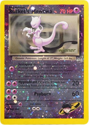 Rocket's Mewtwo - 8 [Winner]  - Reverse Holofoil - Promo